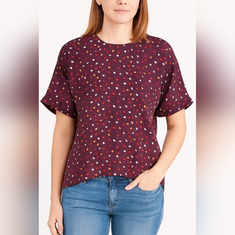 LAST CHANCE - Vintage Oscar de la Renta Dotted Blouse